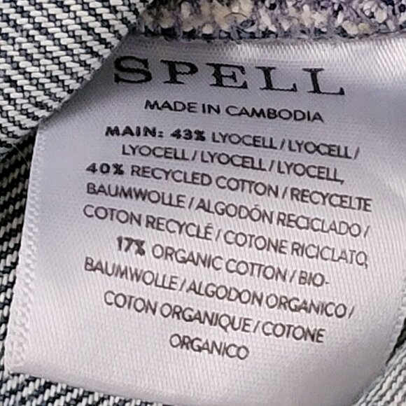 SPELL Road Trip Denim Vest Dress Womens S Blue Bandana Timeless Western Boho - Picture 4 of 8